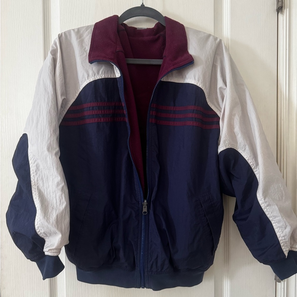 Vintage Adidas Reversible Windbreaker / Fleece